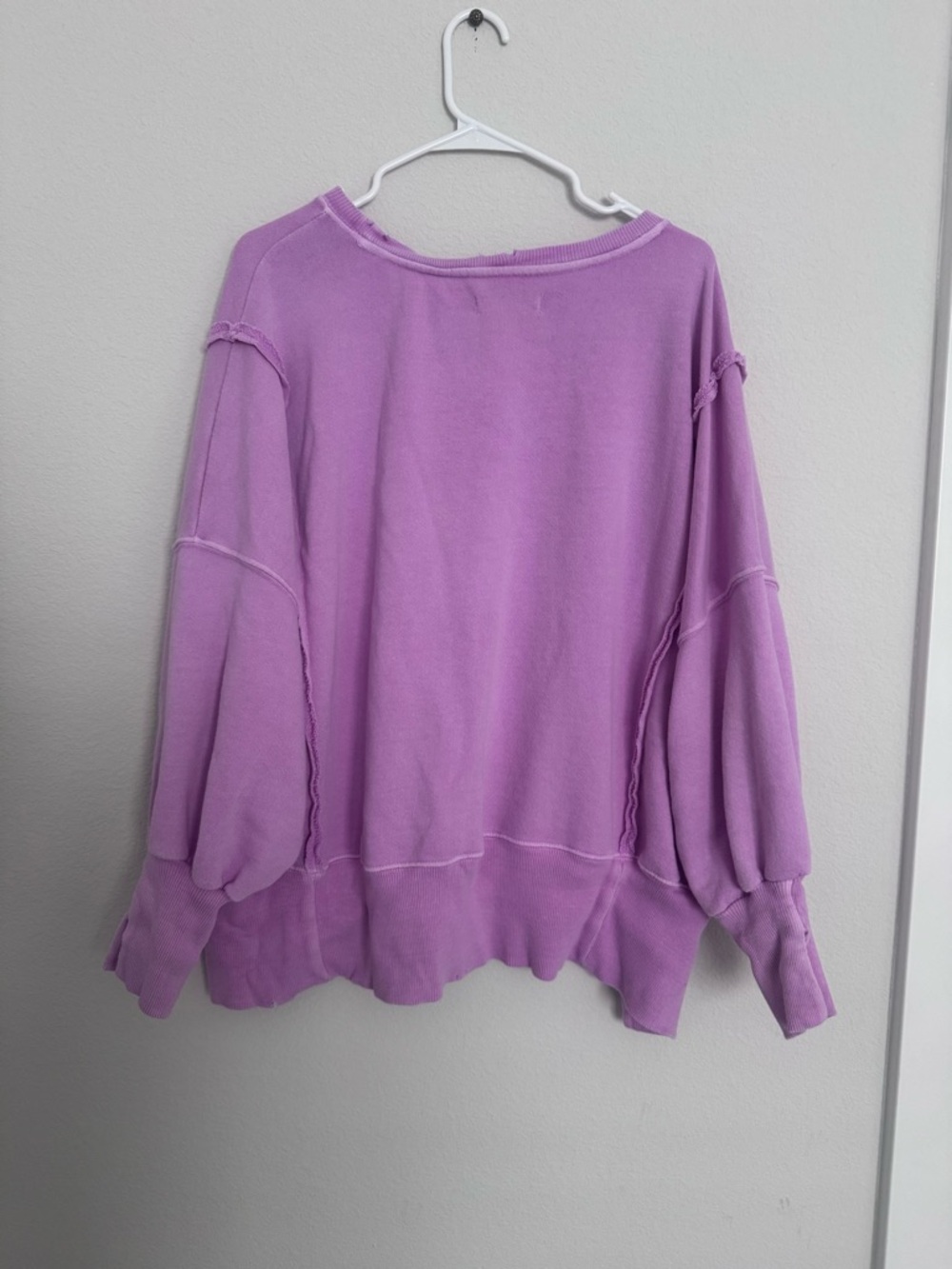 Free People Camden Oversized Sweatshirt Bubble Tea - Picture 8 of 8